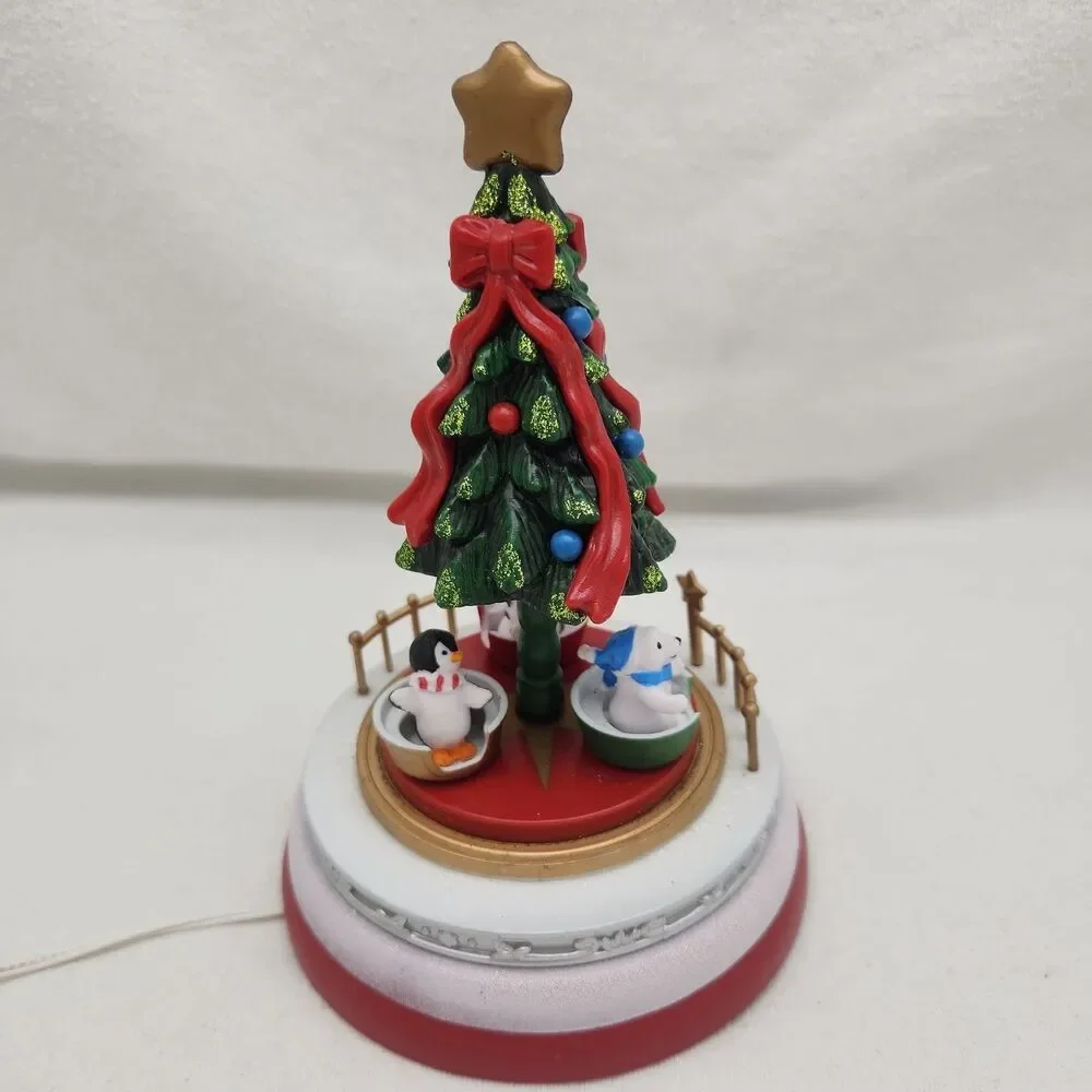 House Christmas Tree Tea Cups Carnival Lighted Musical Pan Asian Creatio Mini 8